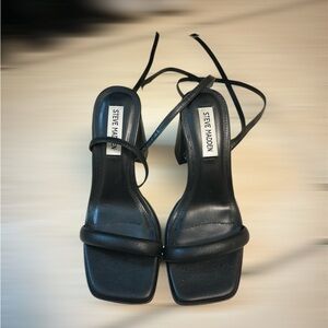 Steve Madden Black Square-Toe Heels